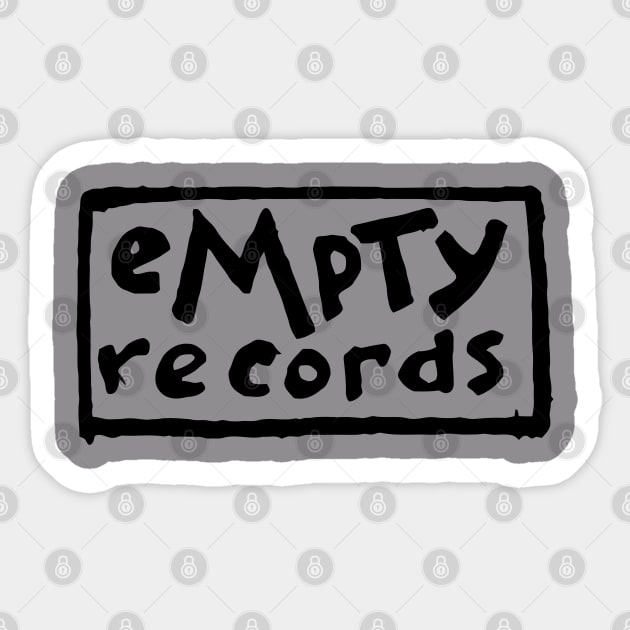 Vintage Empty Records Sticker by Triggers Syndicate